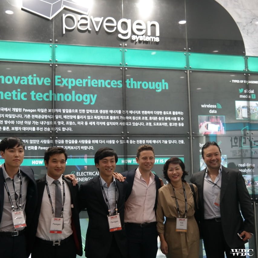 William B Choi with Pavegen Korea Team